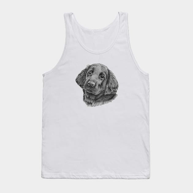 Flatcoated retriever puppy Tank Top by doggyshop